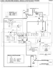 Ferris SRS Z1 (5901942) - Ferris SRS Z1 Series 48" Stand-On Mower, 23hp Briggs & Stratton Electrical Schematic - Cranking Circuit S/N: 2017954956 &amp; Above
