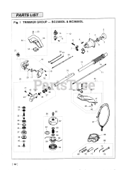 RedMax BC 2300 DL - RedMax Brushcutter (SN: 514382 - 660000) (1995-09)