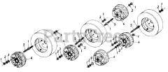 White Outdoor 196-784-000 - White Outdoor 50 lb Wheel Weights (1986)