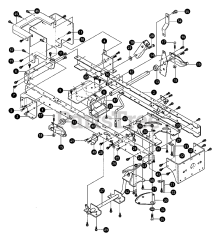 Murray 46562x8A - Murray 46" Lawn Tractor (1997) Frame Assembly