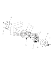 Cub Cadet M60-KW (53BH5D8X750) - Cub Cadet 60" Tank Zero-Turn Mower, 25hp Kawasaki Brake Motor Mount And Hub