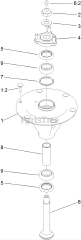 Toro 74925 TE (6000) - Toro 152cm Z Master Zero-Turn Mower, Side-Discharge Deck (SN: 313000001 - 313999999) (2013) SPINDLE ASSEMBLY NO. 119-8560