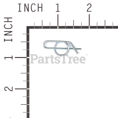 Snapper 80004458 Cotter Pin, 3/8 Self Locking, Clear/Zinc - image 4