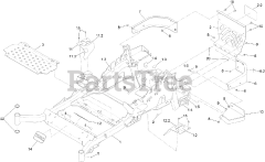 Toro 74926 (6000) - Toro 60" Z Master Zero-Turn Mower, Side-Discharge Deck (SN: 403005770 - 404319999) Frame Assembly