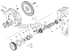 Toro 22333 (TX 525) - Toro Dingo Compact Utility Loader (SN: 270000401 - 270999999) (2007) Flywheel, Fuel Camshaft and Governor Shaft Assembly