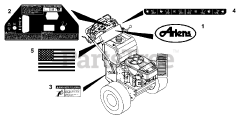 Ariens 988321 (HR 19 P) - Ariens Walk-Behind Mower, 19hp Kawasaki, Hydro (SN: 000101 & Above)