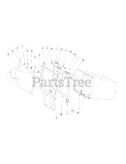 Cub Cadet 850 (590-850-150) - Cub Cadet Z-Wing MCS Kit Bagger