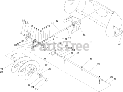 Toro 79482 - Toro 44" Two-Stage Snow Thrower for XT Series Tractors (SN: 250000001 - 250999999) (2005)