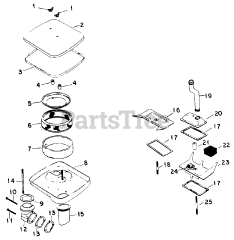 Cub Cadet 1712 (145-782-100) - Cub Cadet Garden Tractor Air Cleaner &amp; Breather-Tractors W/sn 669970 &amp; Below