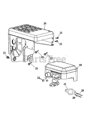 MTD 270-SUA - MTD Engine 270-SUA Muffler Assembly