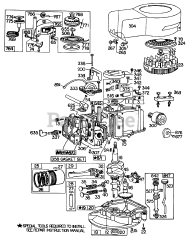 Toro 20735 - Toro Walk-Behind Mower (SN: 000000001 - 000999999) (1980) Engine Briggs  Stratton Model No. 110908-0380-03