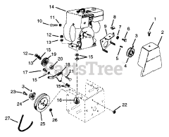 Ariens 902411 (FT 314) - Ariens 14" Front Tine Tiller, 3hp Tecumseh (SN: 000101 & Above)