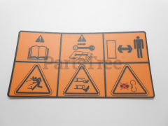 RedMax 539105785 Decal, Euro Warning