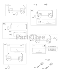 Briggs & Stratton 61E377-0015-J1 - Briggs & Stratton Horizontal Engine Exhaust System, Oxygen Sensors