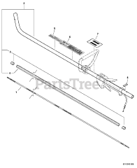 Echo PE-311 - Echo Edger (SN: 10001001 - 10999999) Main Pipe Assembly, Driveshaft