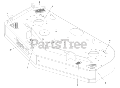 Exmark VTS651KA484 - Exmark 48" Vantage S-Series Stand-On Mower, Kawasaki FX651V (SN: 313000000 - 313999999) (2013) Deck W/Decals Assembly No. 116-3999