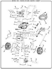 Husky HU 80911 - Husky Pressure Washer General Assembly