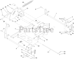 Toro 75213 - Toro 60" TimeCutter HD MyRide Zero-Turn Mower (SN: 400000000 - 401999999) Deck Lift Assembly