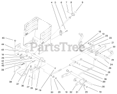 Toro 72115 (270-H) - Toro Lawn & Garden Tractor (SN: 099000001 - 099999999) (1999) Lift Lever H.o.c. Assembly