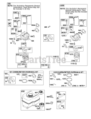 Briggs & Stratton 121232-0101-E1 - Briggs & Stratton Horizontal Engine Carburetor, Fuel Supply