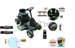 Murray 13DC26JD058 - Murray Lawn Tractor (2020) Label Map