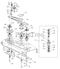 Cub Cadet 5416 R (553C562K100) - Cub Cadet Walk-Behind Mower (SN: 457900 - 460859) 54" Fixed Deck Spindle