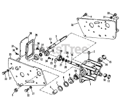 AGCO 710 (1690062) - AGCO Garden Tractor, 10hp 7010-7016 BEVEL GEAR HOUSING