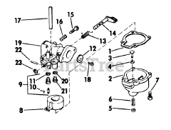 Lawn-Boy 5501 - Lawn-Boy Walk-Behind Mower (SN: 300000001 - 399999999) (1973) Carburetor