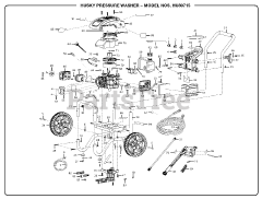 Husky HU 80715 - Husky Pressure Washer General Assembly