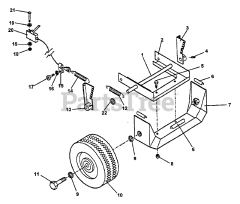 Echo CSV-5 - Echo Chipper Shredder Vacuum Wheel, Front, Height Adjust Sys