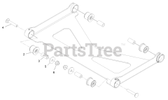 Exmark RAX691GKA524A3 - Exmark 52" Radius X-Series Zero-Turn Mower, Kawasaki FX691V (SN: 402082300 - 404314158) (2018) Deck Strut Assembly