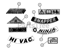 Snapper EFRP 2167517BV (84695) - Snapper 21" Walk-Behind Mower, 6.75hp DECALS PT. 2