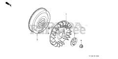 Honda HS1336 I A (SBAJ) - Honda 36" Snow Blower, Made in Japan (SN: SBAJ-5000001 - SBAJ-9999999) FLYWHEEL