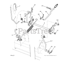 Husqvarna LTH 171 (960410023-05) - Husqvarna Lawn Tractor (2010-04) MOWER LIFT / DECK LIFT