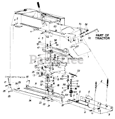 MTD 190-832 - MTD 40" Snow Thrower Assembly (1991)