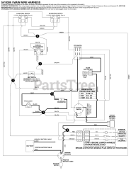 Ferris IS 700Z (5901225) - Ferris IS700Z Series 61" Zero-Turn Mower, 24hp Kawasaki, Side-Discharge Electrical Schematic - PTO Clutch Circuit - S/N: 2017612394 &amp; Below
