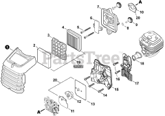 Echo SRM-3020 U - Echo Brush Cutter (SN: U98415001001 - U98415999999)