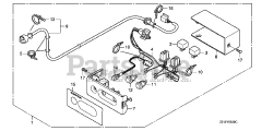 Honda EM4000SX AT1 (EBRC) - Honda Generator, Made in China (SN: EBRC-1000001 - EBRC-1499999) REMOTE CONTROL KIT (1)