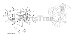 Poulan Pro PR 300 (961920071-05) - Poulan Pro Snow Thrower (2018-02) "CHASSIS, ENGINE &amp; PULLEYS"