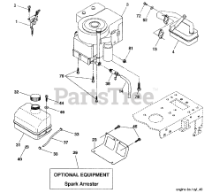 Weed Eater HD 13538 (960160001-00) - Weed Eater Lawn Tractor (2004-11)