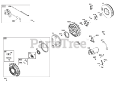 Briggs & Stratton 385447-0025-B5 - Briggs & Stratton Horizontal Engine Flywheel, Ignition, and Starter Group