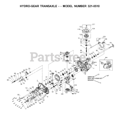 Husqvarna 331-0650 - Husqvarna Hydro-Gear Transmission (2001-03) REPAIR PARTS 3