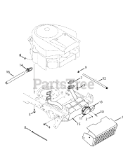 MTD 13AA625P004 - MTD Gold Lawn Tractor (2008) (Ace Hardware)