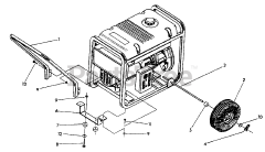 Craftsman 580.677553 (0567-3) - Craftsman 5,500 Watt Portable Generator Wheel Kit
