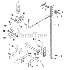 Snapper 38LTDST (82889) - Snapper 38" Snow Thrower Attachment Lift Components