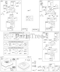 Briggs & Stratton 124332-0126-E1 - Briggs & Stratton Horizontal Engine Carburetor, Fuel Supply