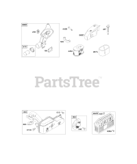 Briggs & Stratton 123672-0147-E2 - Briggs & Stratton Vertical Engine Air Cleaner, Exhaust System