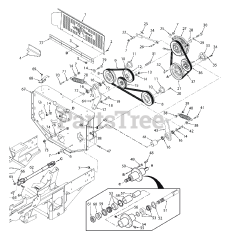 Scag STTII-61V-26CH-EFI - Scag Turf Tiger II 61" Zero-Turn Mower, 26hp Kohler (SN: P1700001 - P1799999) STTII DECK DRIVE COMPONENTS