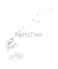 Exmark 116-3001 - Exmark Ultra Vac Bagger for Pioneer Mower (SN: 404314159 - 406294344) (2019) Blower and Tubes Assembly