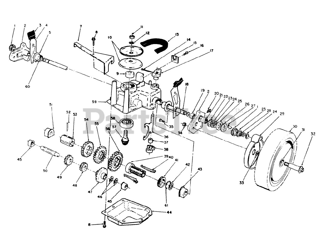 Toro 20622 Toro WalkBehind Mower (SN 000003102 000999999) (1990